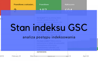 Stan indeksu GSC – analiza postępu indeksowania serwisu internetowego